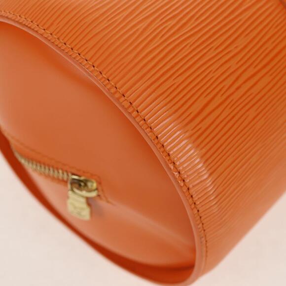 LOUIS VUITTON Epi Soufflot Hand Bag Orange Mandarin M5222H LV Auth 160837V